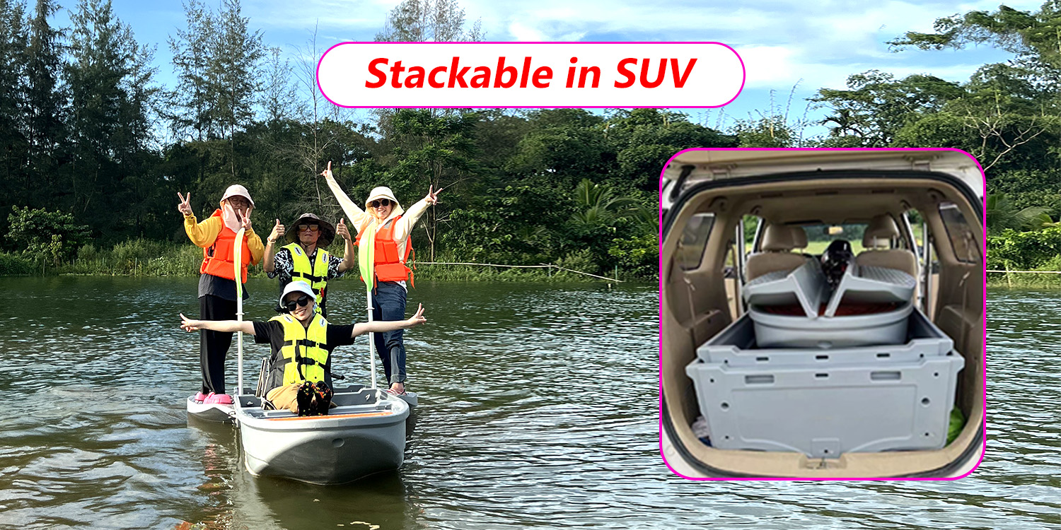 Tired of Heavy Boats? Unleash Adventure with Our Foldable Quick-Assembly Magic!